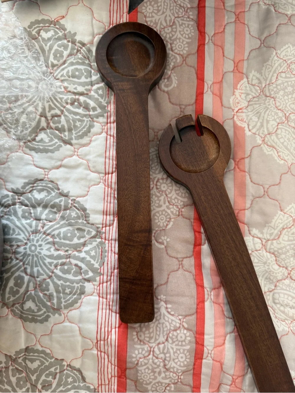 Culinary Craft Acacia Wood Salad Bowl Set - Brown